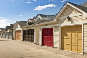 bold color garages